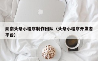 台湾湖南头条小程序制作团队（头条小程序开发者平台）