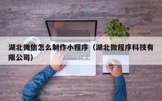 台湾湖北微信怎么制作小程序（湖北微程序科技有限公司）